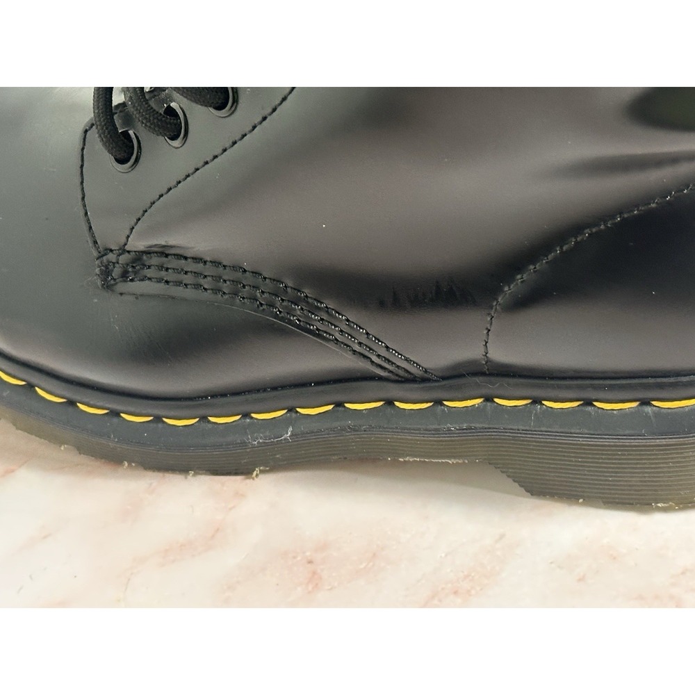 Dr. Martens Women's 1460W Original Smooth Leather Lace Up Boots - Black, Size 7 - Picture 8 of 16
